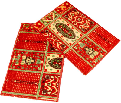 

Ritika Carpets Velvet Door Mat(Red, Medium)