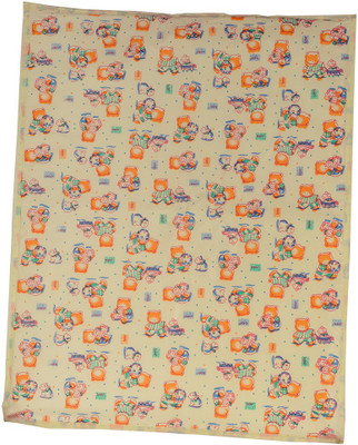 Aarushi Plastic Sleeping Mat Baby Printed Spongy(Orange, Small)