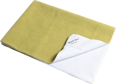 

Quick Dry Microfiber Baby Bed Protecting Mat Mat Bed Protector(Golden Olive, Medium)