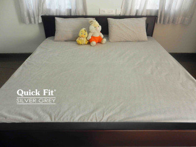 

Quick Fit Fitted  Size Waterproof Mattress Protector(Grey