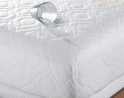

BLUSH Elastic Strap Twin Size Waterproof Mattress Protector(White)