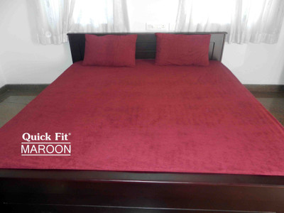 

Quick Fit Fitted  Size Waterproof Mattress Protector(Maroon