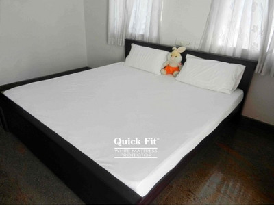 

Quick Fit Fitted  Size Waterproof Mattress Protector(White