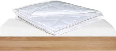 SLEEPREST Elastic Strap Single Size Waterproof Mattress Cover(White)