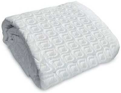 

BLUSH Elastic Strap Single Size Waterproof Mattress Protector(White)