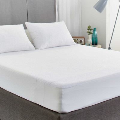 

Ahmedabad Cotton Fitted  Size Waterproof Mattress Protector(White