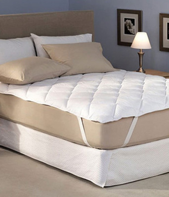 

A'la Mode Creations Elastic Strap  Size Mattress Protector(White
