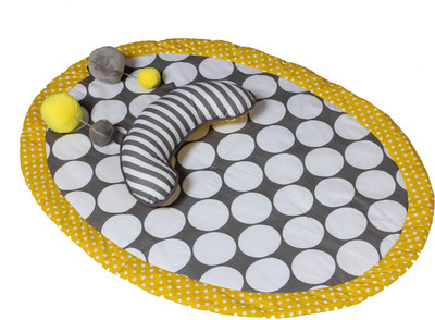 

Bacati Polka Print Mattress(Yellow)
