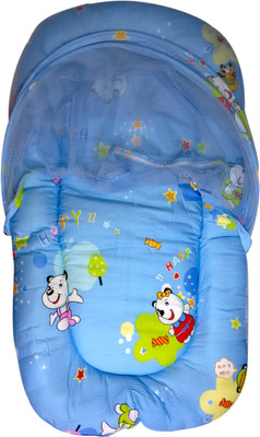 

Advance Baby Mattress Set with Attached Mosquito Net(Blue)