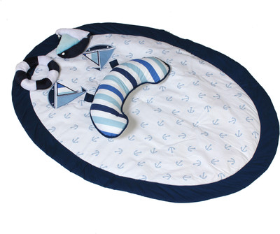

Bacati Little Sailor Print(Blue)