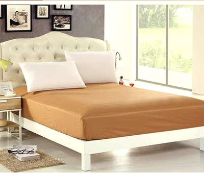 

Sleep Matic Waterproof 78"x72" cotton fitted king size mattress protector Beige(Beige Brown)