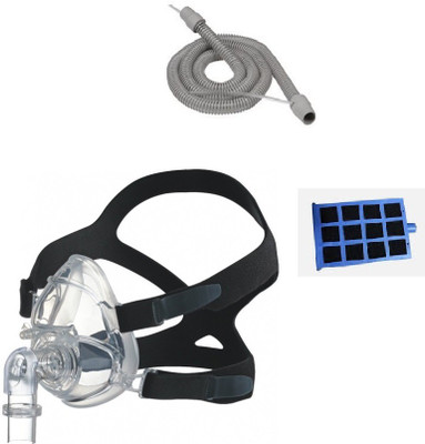 

Hoffrichter BIPAP Full Face Mask Small, Therapy Tube With Sensor & Trend Filter Medical Equipment Combo