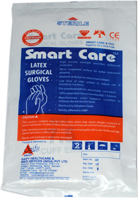 

Smart Care G-4XS Latex Surgical Gloves(Pack of 50)