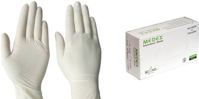 

Medex Medium Latex Examination Gloves(Pack of 100)