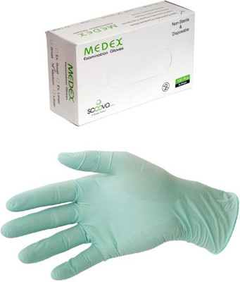 

Medex Powder Free Green (Size - M - 100 Pcs) Latex Examination Gloves(Pack of 100)