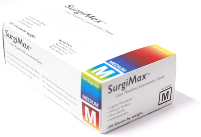 

SurgiMax SGXLEP1110 Latex Examination Gloves(Pack of 100)