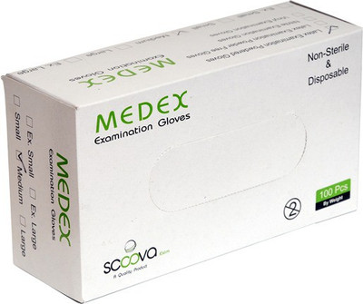

Medex Medium(M) Nitrile Examination Gloves(Pack of 100)