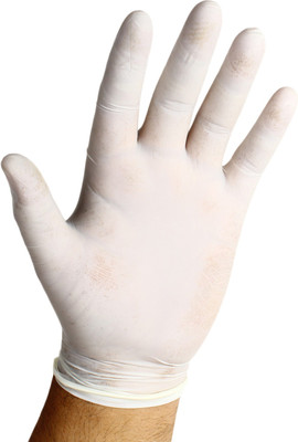 

ARN NRA-10014 White Latex Examination Gloves(Pack of 100)