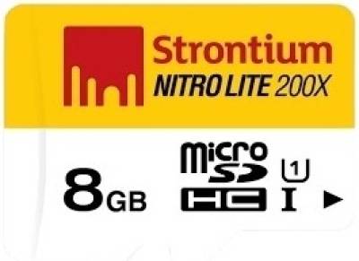 Strontium Nitro Lite 8 GB MicroSD Card Class 10 60 MB/s  Memory C...