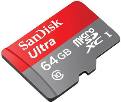 SanDisk Ultra 64 GB MicroSDXC Class 10 48 MB/s  Memory Card