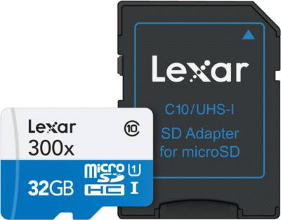 Lexar High Perfomance Mobile Solution (300x) 32 GB MicroSDHC Class 10 45 MB/s  Memory Card