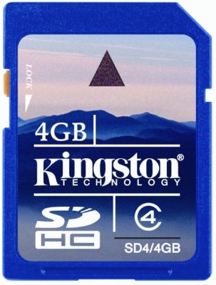 KINGSTON 4 GB SDHC Class 4 20 MB/s Memory Card