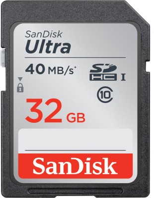 SanDisk Ultra 32 GB SDHC Class 10 40 MB/s  Memory Card