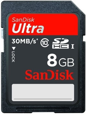 

SanDisk Ultra 8 GB SDHC Class 10 30 MB/S Memory Card