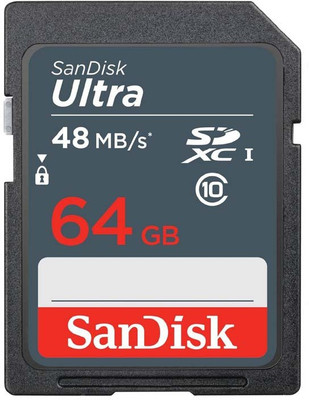 SanDisk 320X Camera 64 GB Ultra SDHC Class 10 48 MB/s Memory Card available at flipkart for Rs.1985