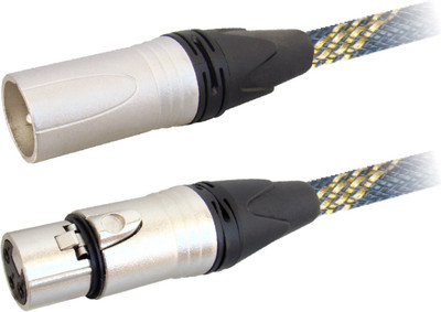 MX XLR MALE TO FEMALE CORD Cable Silver, Black, Gold MX Microphones Accessories