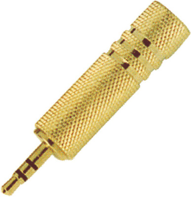 MX 3.5MM Stereo AUX to 6.3mm Jack for Guitars Adaptor Gold MX Microphones Accessories