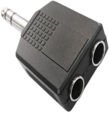 

Prodx 6.3mm sterio male to dual 6.3mm female audio pack of 2pes Connector(Black)