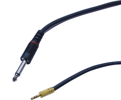 

Krown 6.3MM Mono Male to 3.5MM Stereo Male 3 Meter Cable(Black)