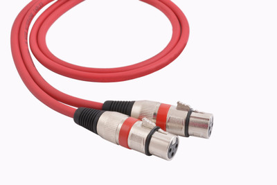 

Prodx xlr to xlr female microphone extension cable- 3mtr cable(Red)