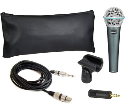 

Krown Beta-58 Dynamic Karaoke Mic With 3.5mm Connector For Laptop/Pc Microphone