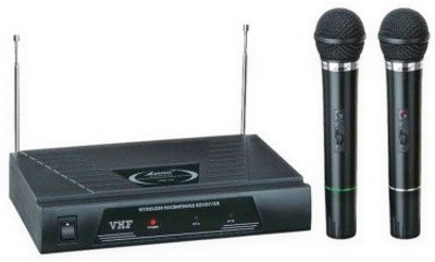 

Medha Professional Vhf Series 2 In 1 Dual Wireless / Cordless Mic Microphone