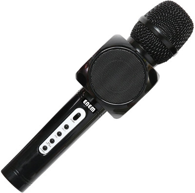 

Enem Wireless Microphone Karaoke with Portable Speaker for listen Music & Singing 3-in-1 Bluetooth Karaoke mic for iPhone,Android,Pc Microphone
