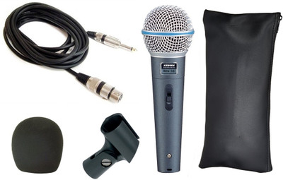 

Krown General Professional PA Series Beta-58 XLR Wired Unidirectional Dynamic Mic Microphone
