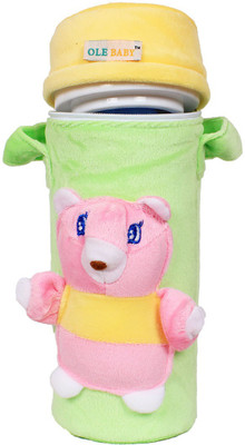 

Ole Baby 3D Pop Out Plush Soft Toy Single Portable Infant Feeding Milk Food Bottle Thermal Warmer Holder (Upto 250ml each)(Pack of 1, Green)