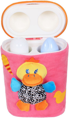

Ole Baby 3D Pop Out Plush Soft Toy Double Portable Infant Feeding Milk Food Bottle Thermal Warmer Holder (Upto 250ml each)(Pack of 1, Pink)
