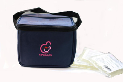 

Nenesupply Bottle Cooler Bag and Ice Packs for Breastmilk Storage(Pack of 1, Black)