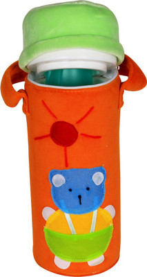 

Ole Baby 3D Pop Out Plush Soft Toy Single Portable Infant Feeding Milk Food Bottle Thermal Warmer Holder (Upto 250ml each)(Pack of 1, Green, Orange)
