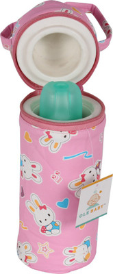 

Ole Baby Bunny Print Single Portable Infant Feeding Milk Food Bottle Thermal Warmer Bag Storage Holder (Upto 250ml)(Pink
