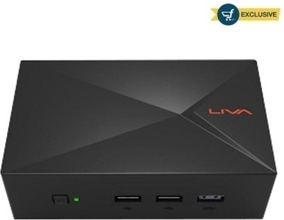 

ECS Liva X - Intel Celeron N2808 (Bay Trail Processor), 2 GB DDR3, 32 GB eMMC 2 Mini PC(Black)