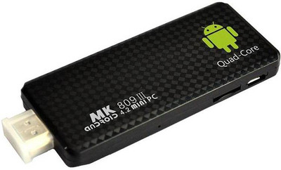 

Smart Tech TV-out Cable Mini PC MK 809 III Android Dongle 2GB+8GB(Black, For TV)