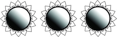 

Hosley Decorative Set of 3 Wall Mirrors Decorative Mirror(Round)