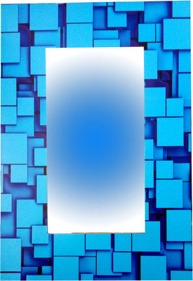 

Akanksha Arts Blue Square Decorative Mirror(Rectangle)