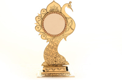 

maxQ aranmula kannadi mayilstand Decorative Mirror(round)