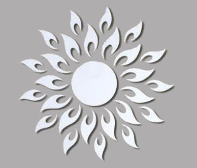 

Indigo Creatives Sun Decorative Wall Bathroom Mirror(Sun)