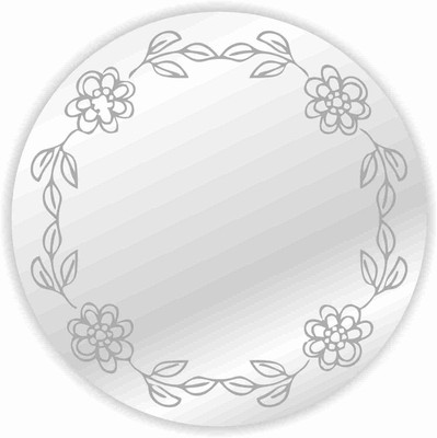 

Kartprint Floral Decorative Mirror(Round)